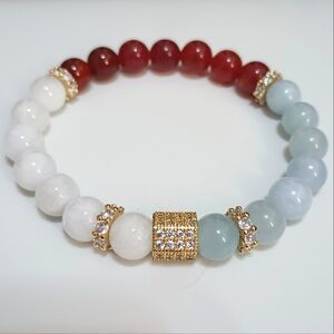 CANCER | Unisex | Zodiac Sign Healing Crystal Bracelet